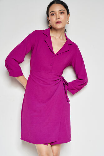 Star Stuck Wrap Dress, Purple, image 6