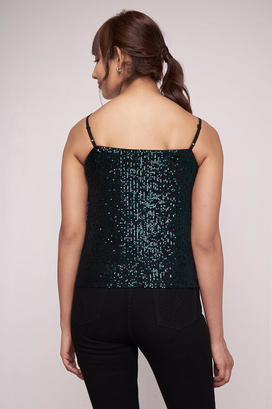Teal Solid Flared Top, Teal, image 6