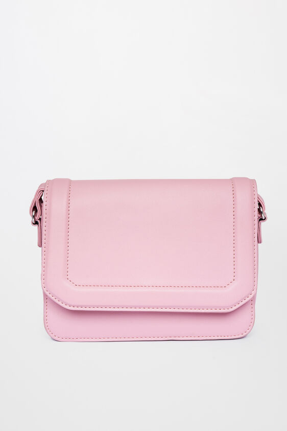Pink Polyurethane Ladies Purse L, , image 1