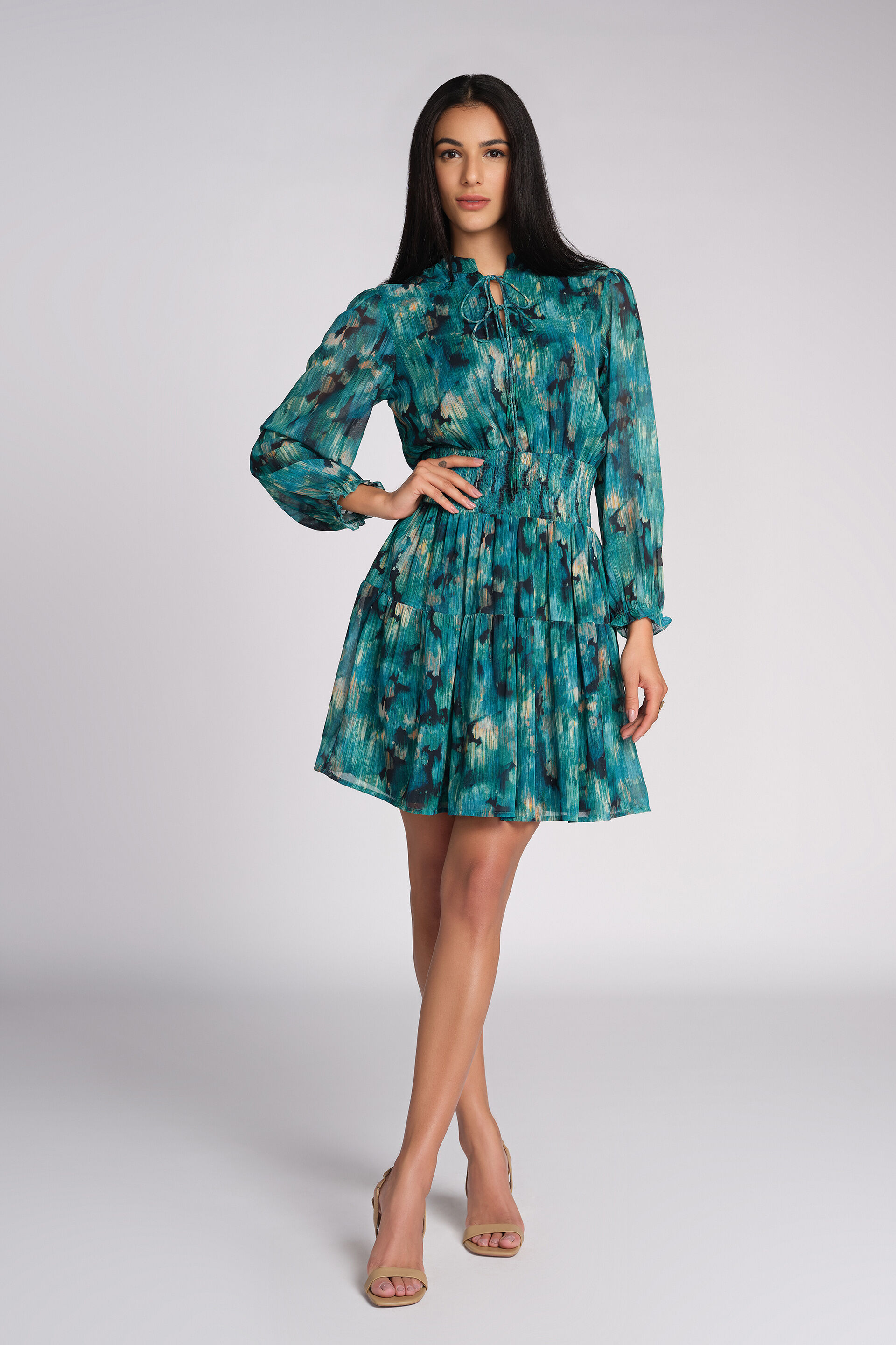 Enchanted Grove Dress, Green, image 1