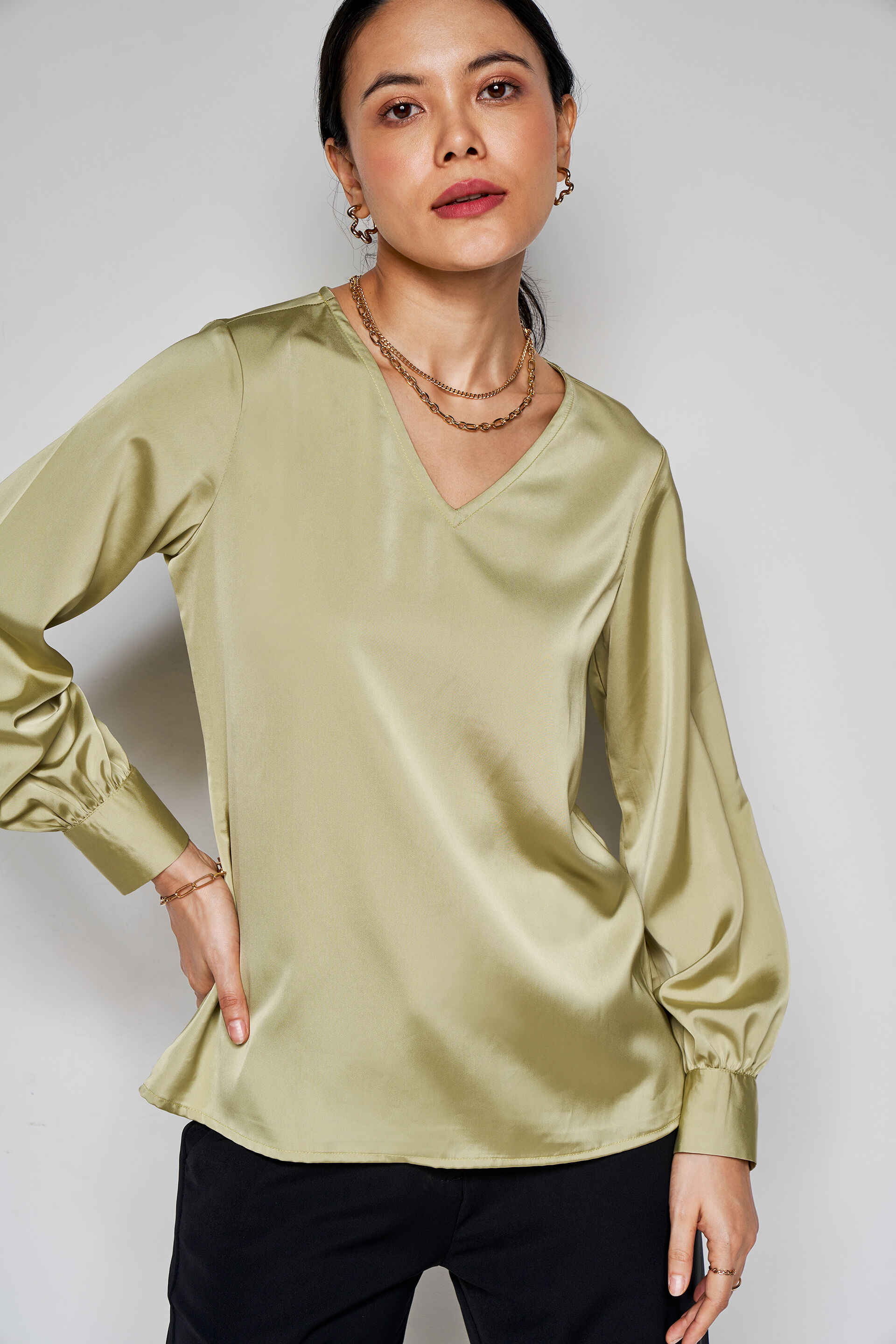 Fame A-Line Top, Mint, image 1