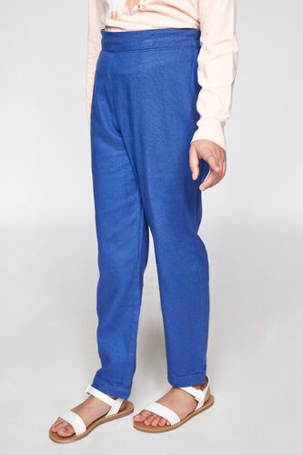 3 - Blue Solid Straight Bottom, image 3