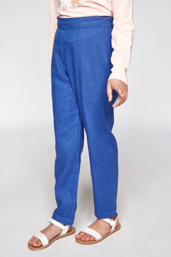 3 - Blue Solid Straight Bottom, image 3