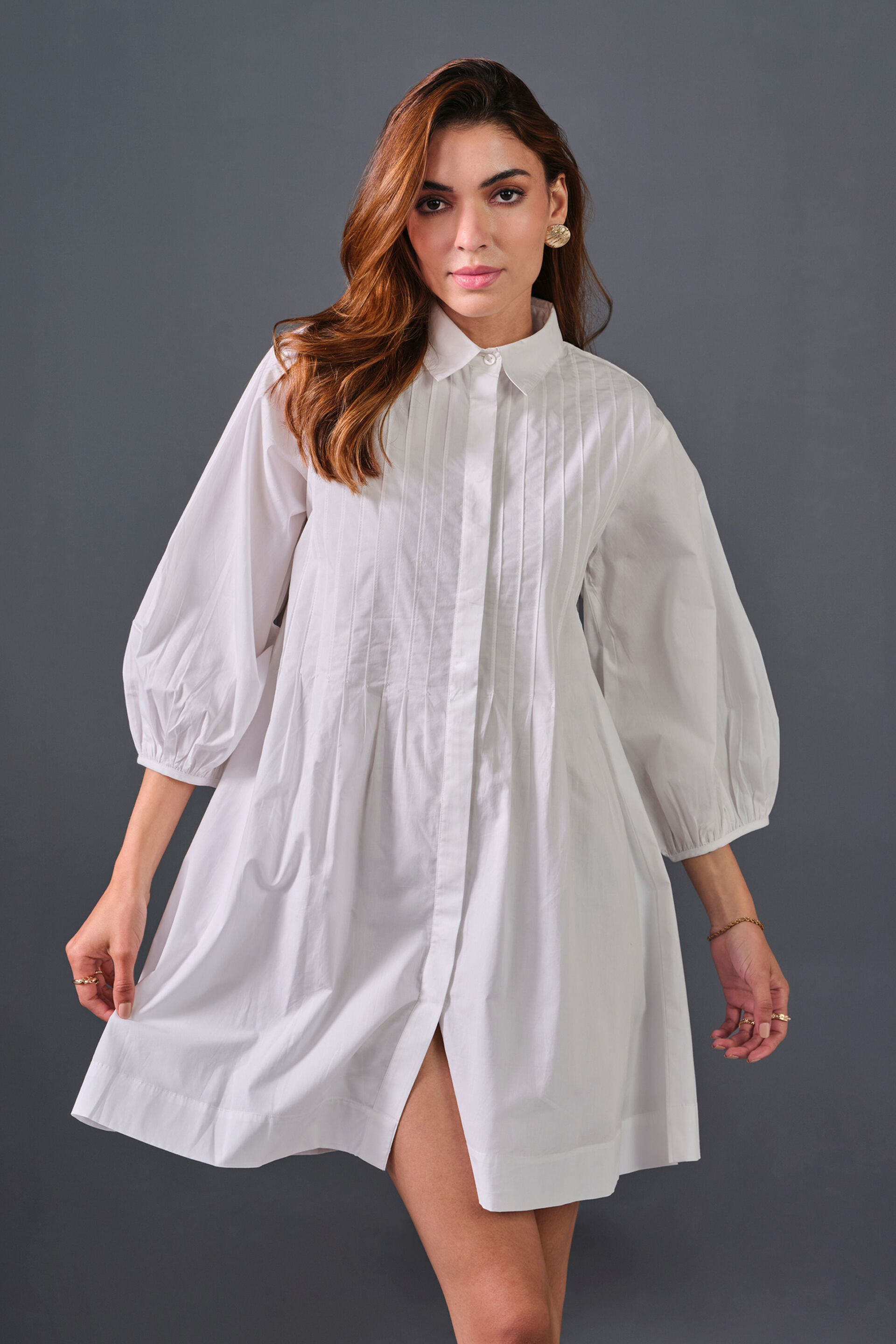 Ivory Allure Dress, White, image 2