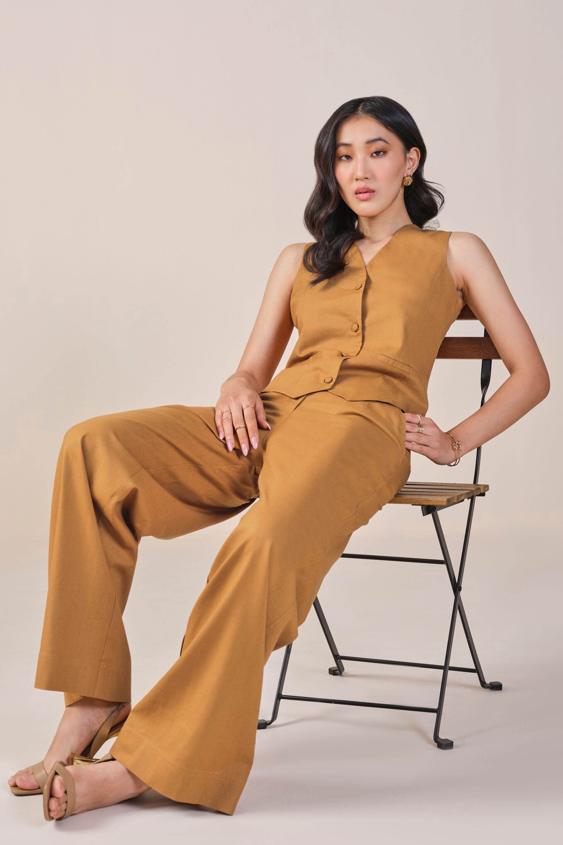 Pecan Co-ord Set, Brown, image 3