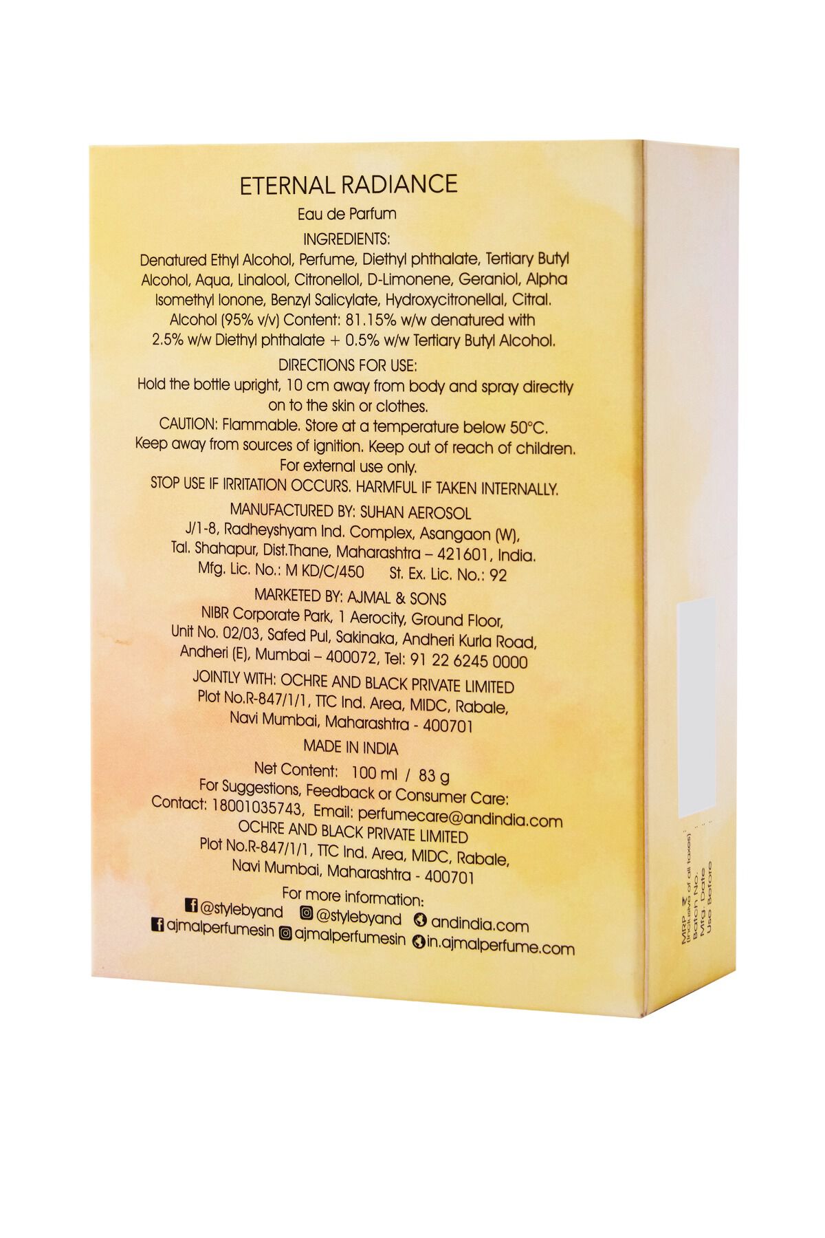 Eternal Radiance Woody Rose Eau De Parfum, Yellow, image 6