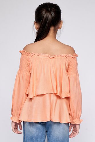 4 - Peach Solid Trapeze Top, image 4