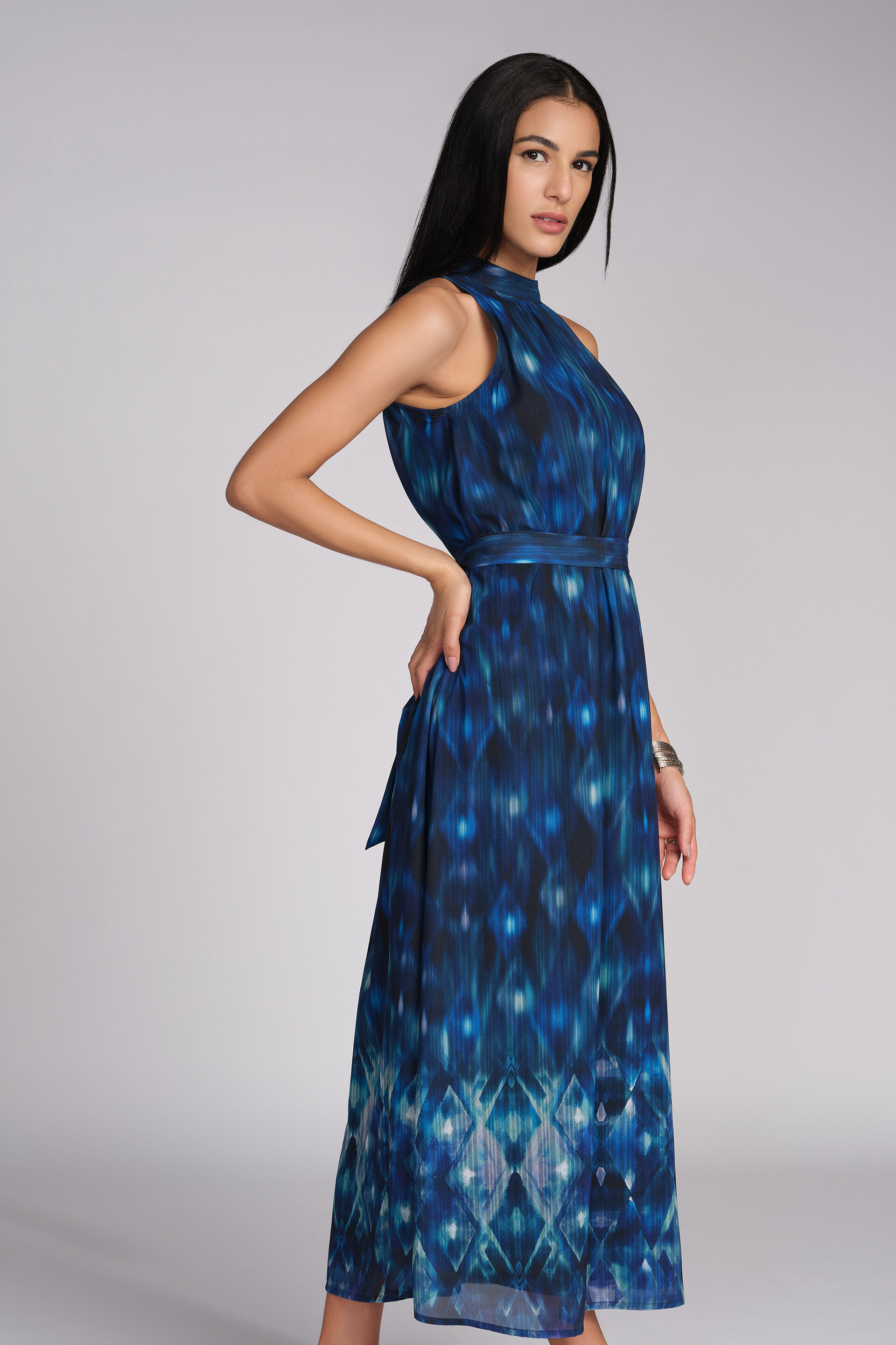 Aqua Drift Dress, Blue, image 3