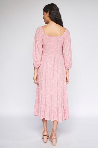 4 - Pink Polka Dots Curved Dress, image 4