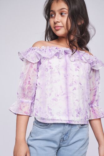2 - Lilac Tie & Dye Straight Top, image 2