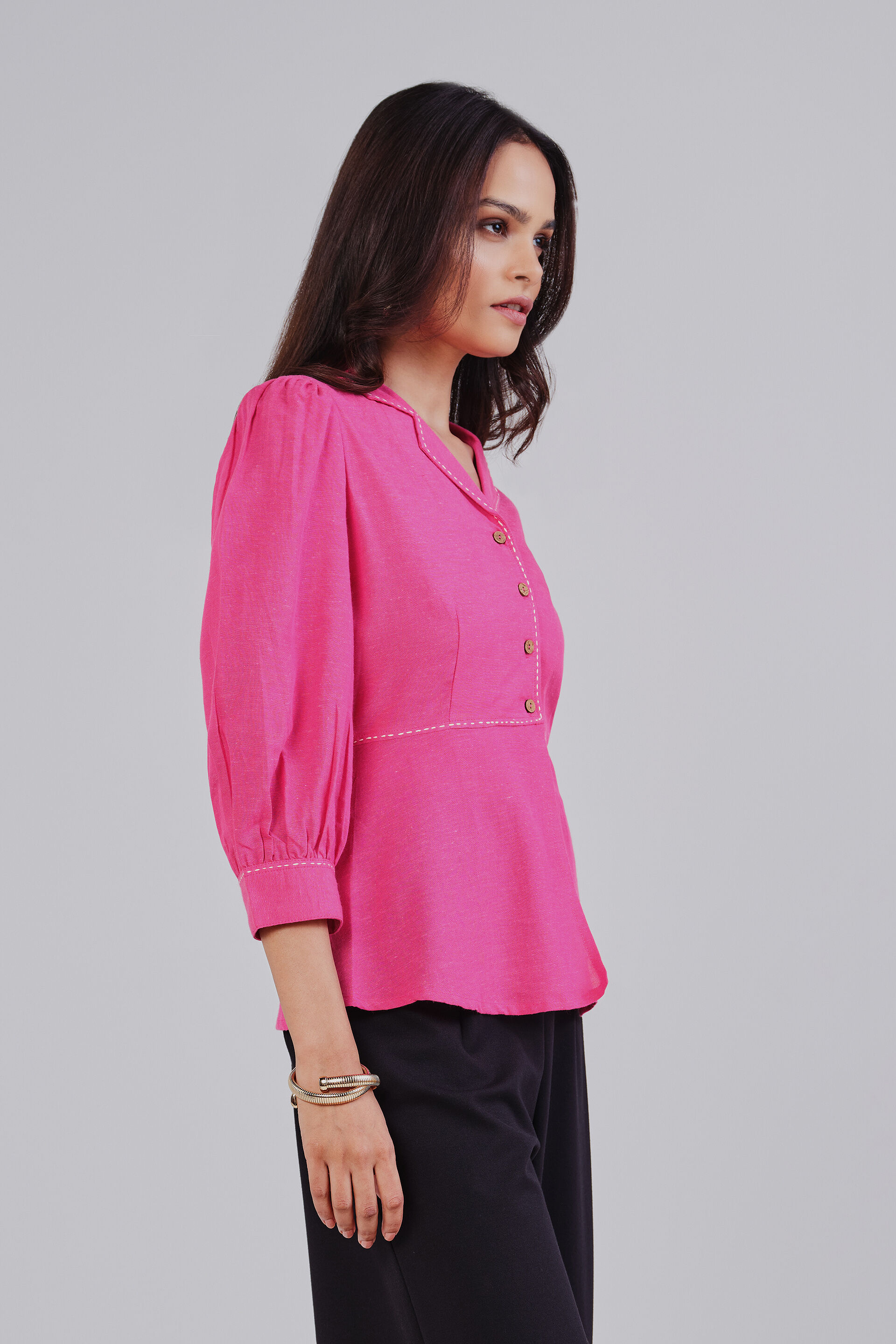 Pinkray Top, Pink, image 4