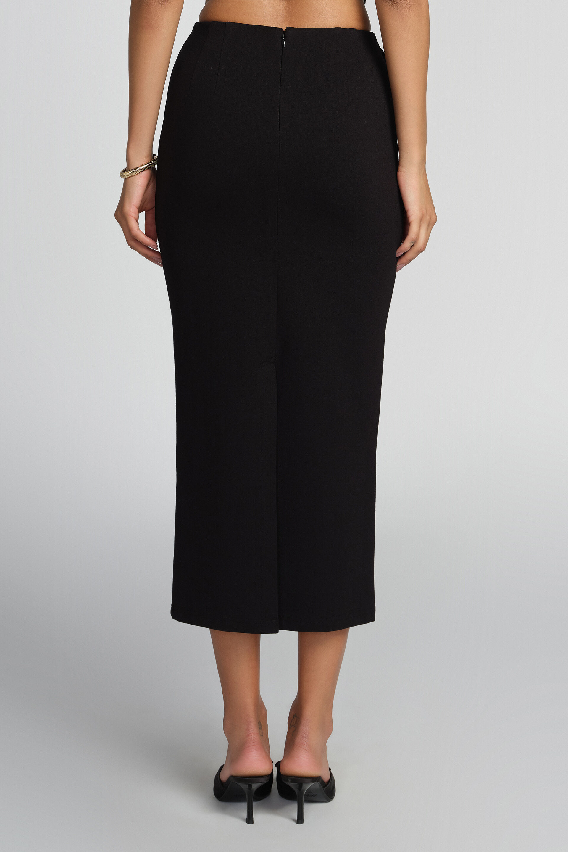 Sarina Pencil Skirt, Black, image 2