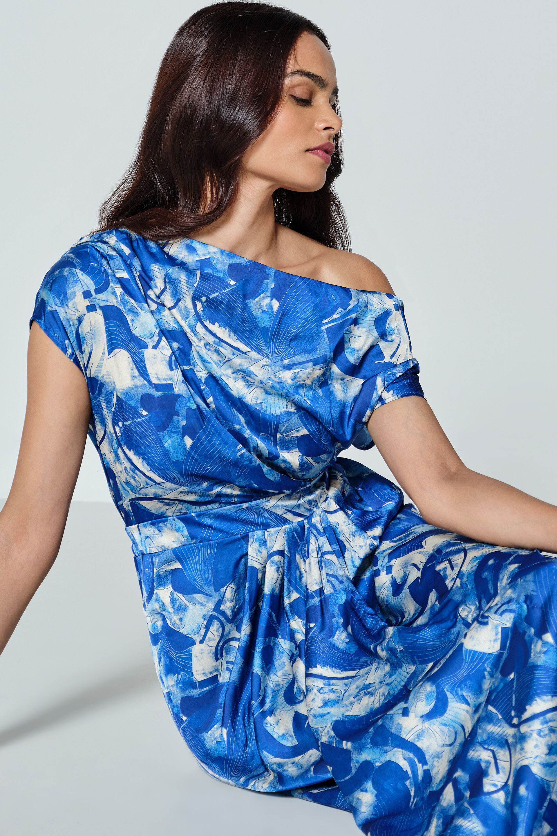 Lagoon Blue Dress, Blue, image 3