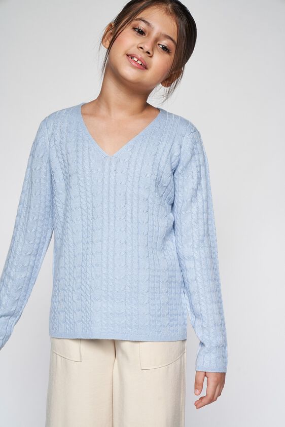 4 - Powder Blue Solid Straight Top, image 4