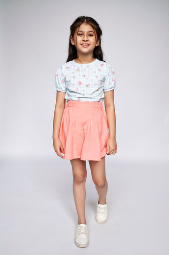 2 - Coral Solid Flared Skirt, image 2