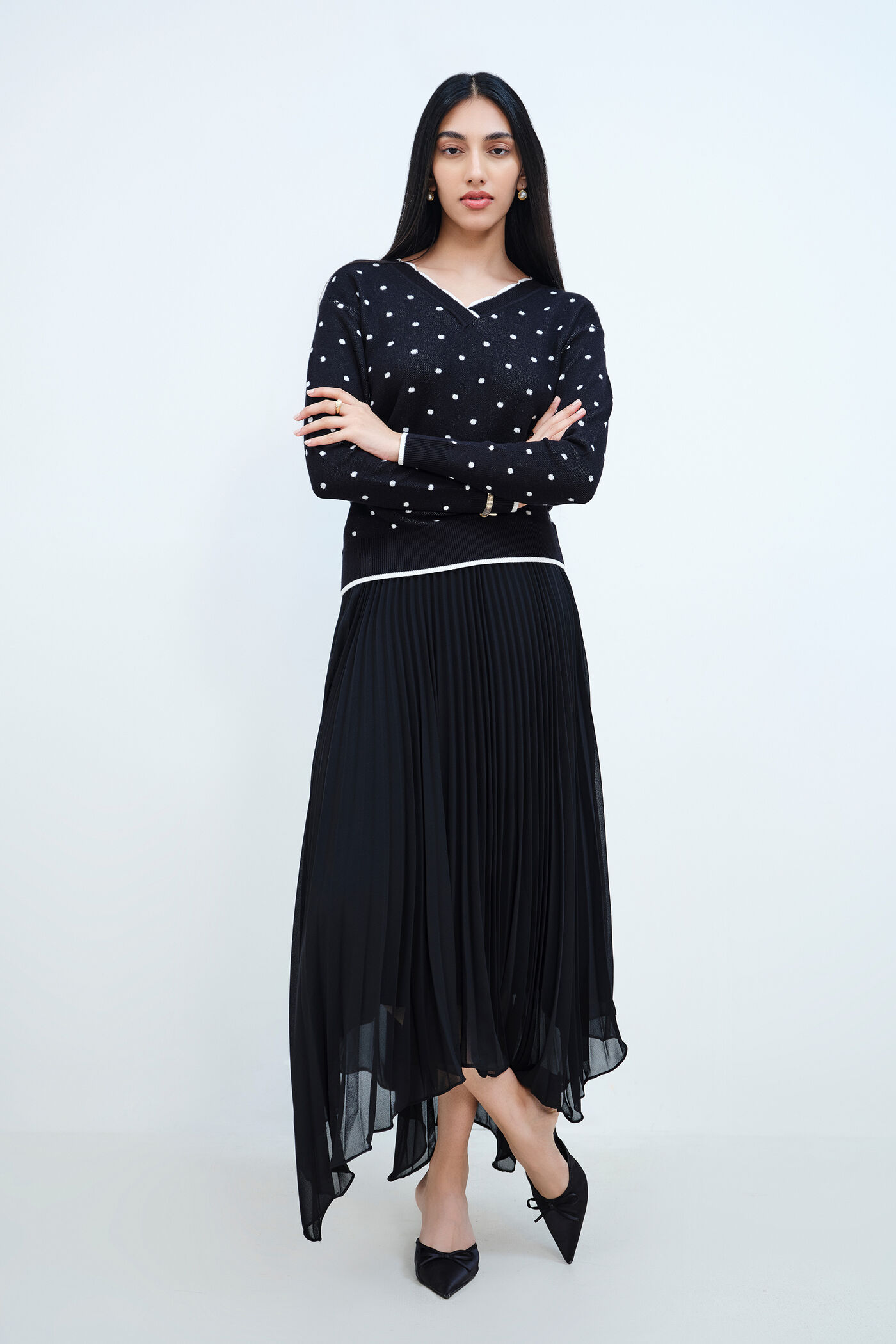 Polka Story Sweater