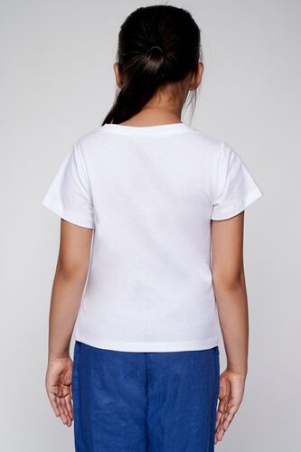 5 - White Graphic Straight Top, image 5