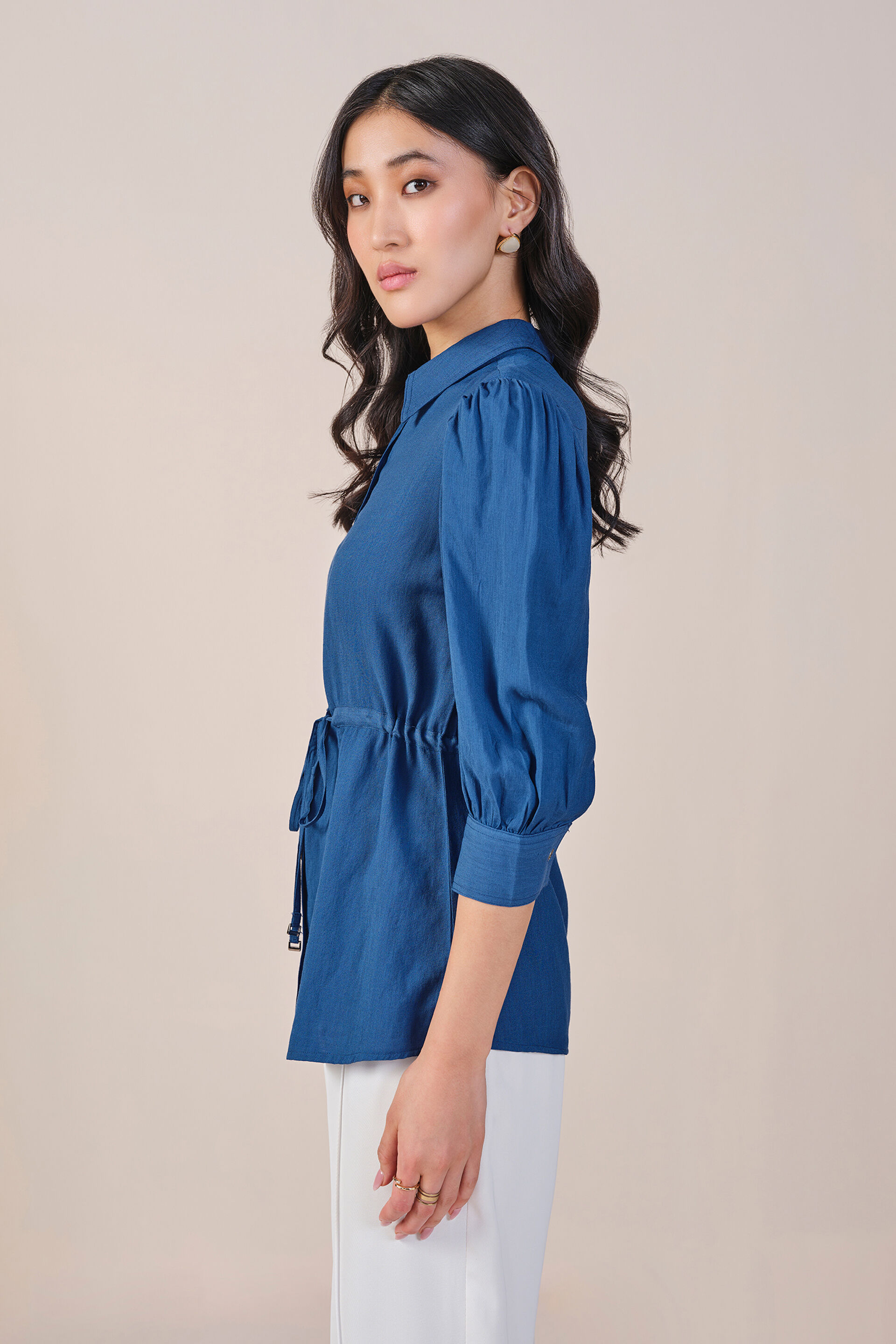 Oceanside Shirt, Indigo, image 7