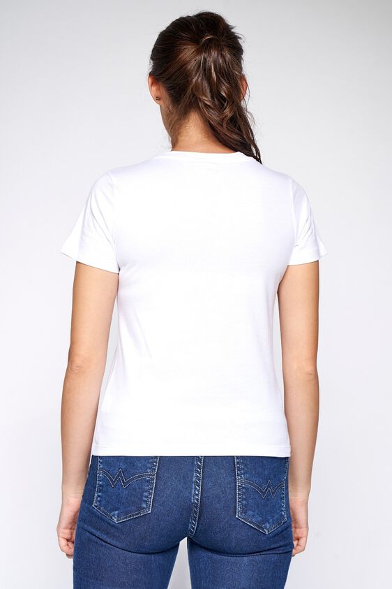 5 - White Graphic Straight Top, image 5