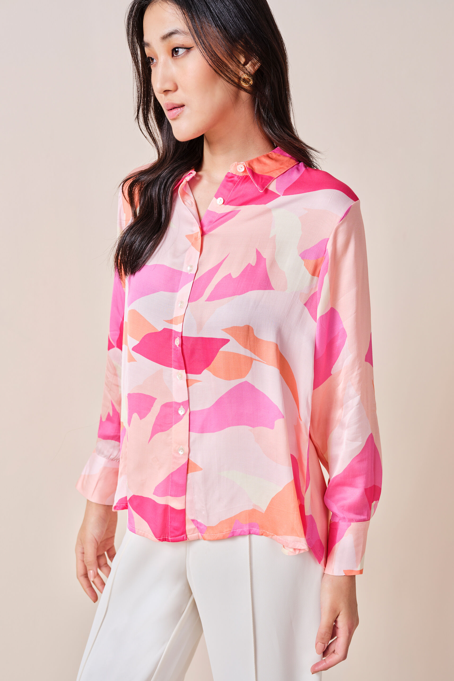 Terraza Viscose Shirt, Pink, image 7