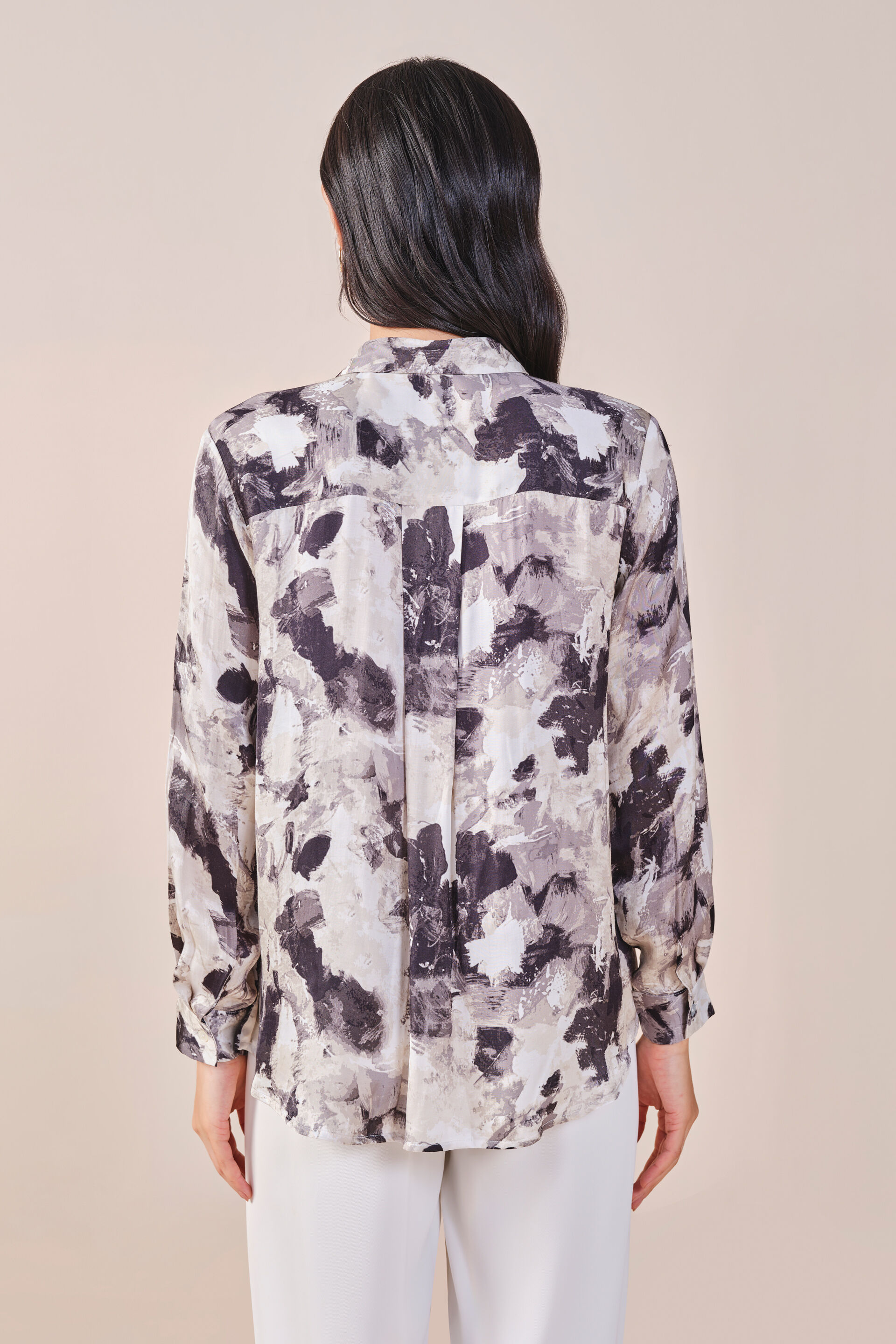 Ebony & Ivory Viscose Shirt, Black, image 5