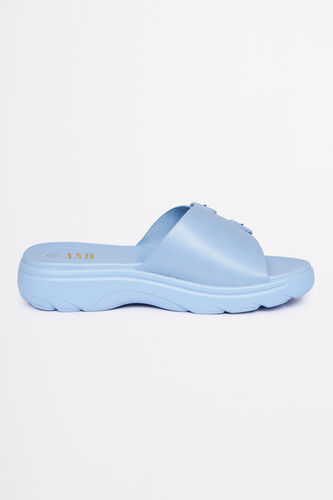 Blue Polyurethane Shoe, Blue, image 1