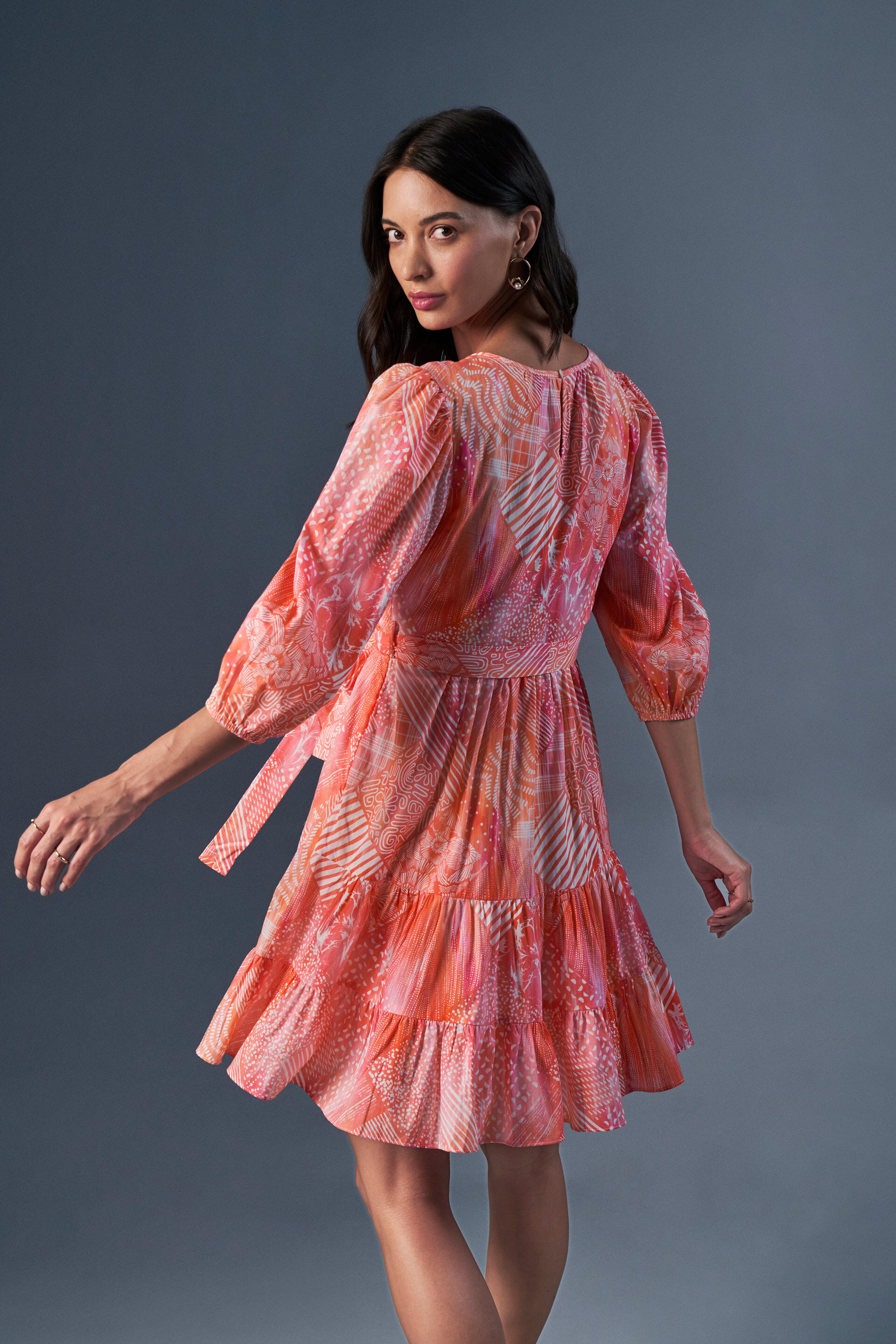 Coral Play Dress, Coral, image 6