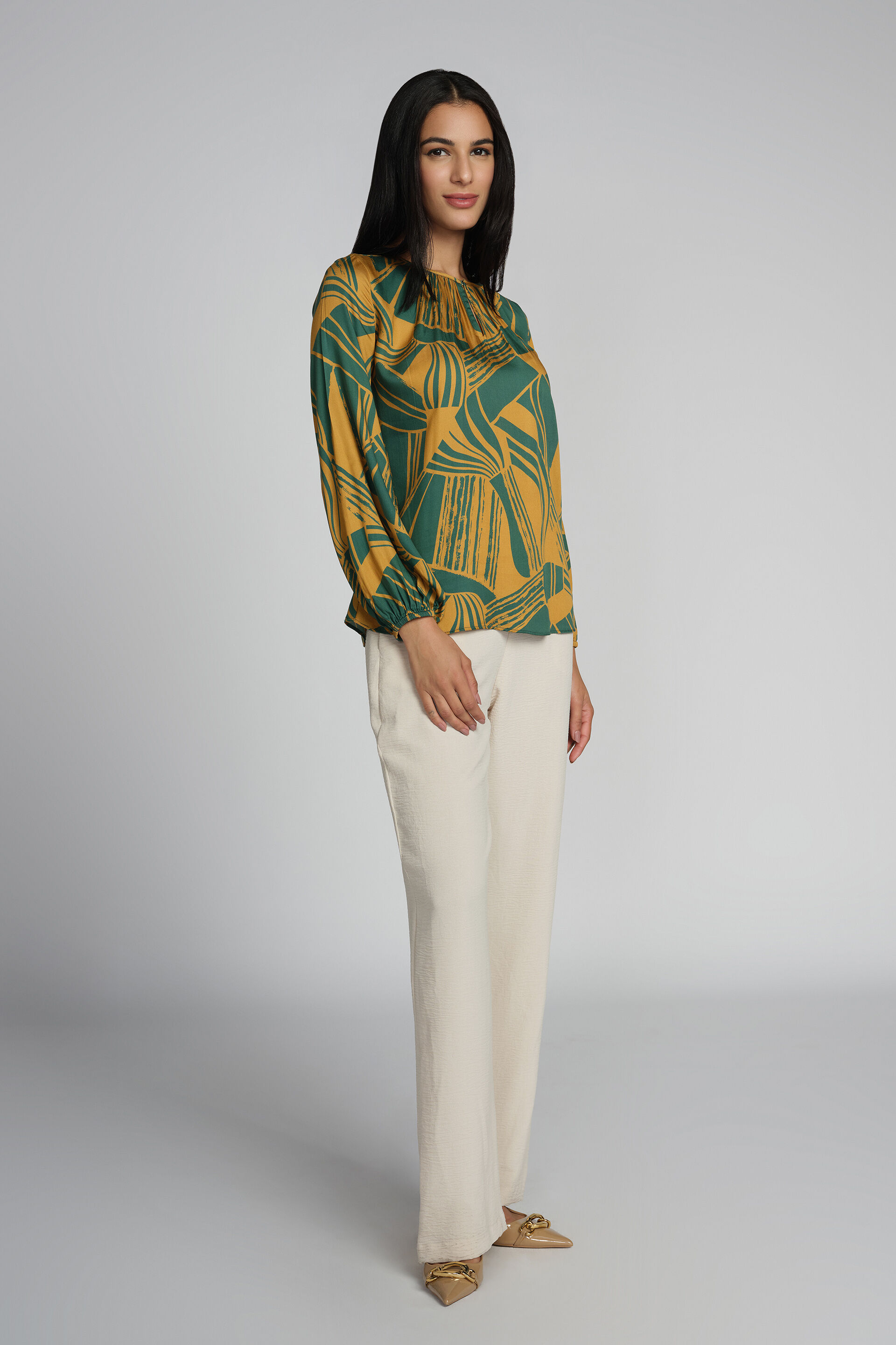 Graphic Green Top, Green, image 3