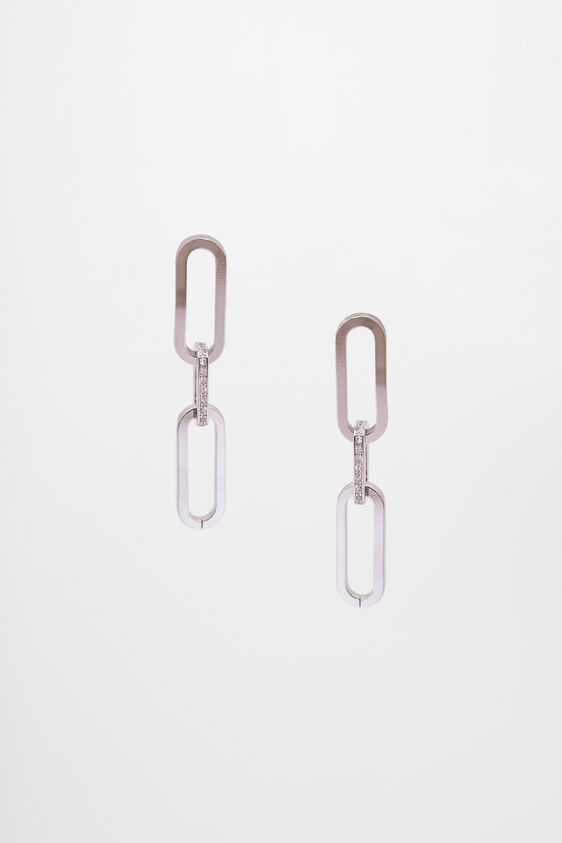 Silver Brass Earring, , image 1