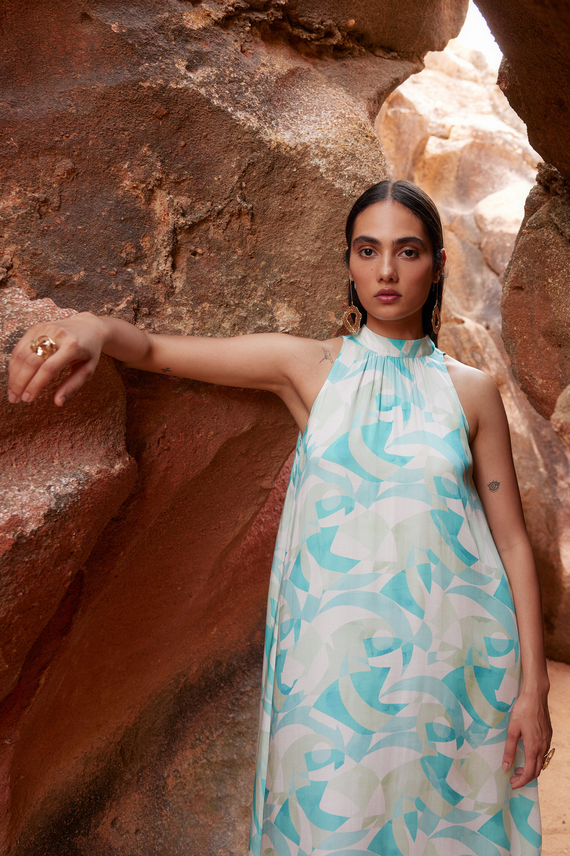 Belize Gown, Blue, image 5