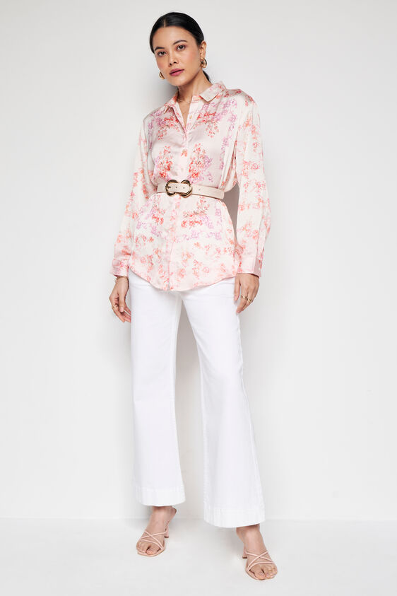 Multi Bloom Shirt Style Top, Multi Color, image 3