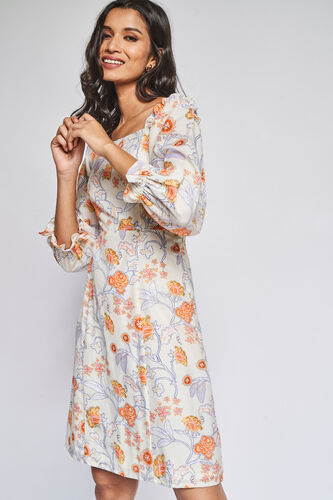 Multi Floral Straight Dress, , image 4