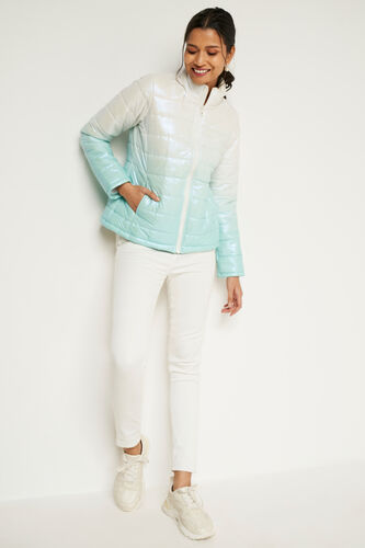 Mint Self Design Straight Jacket, Mint, image 1