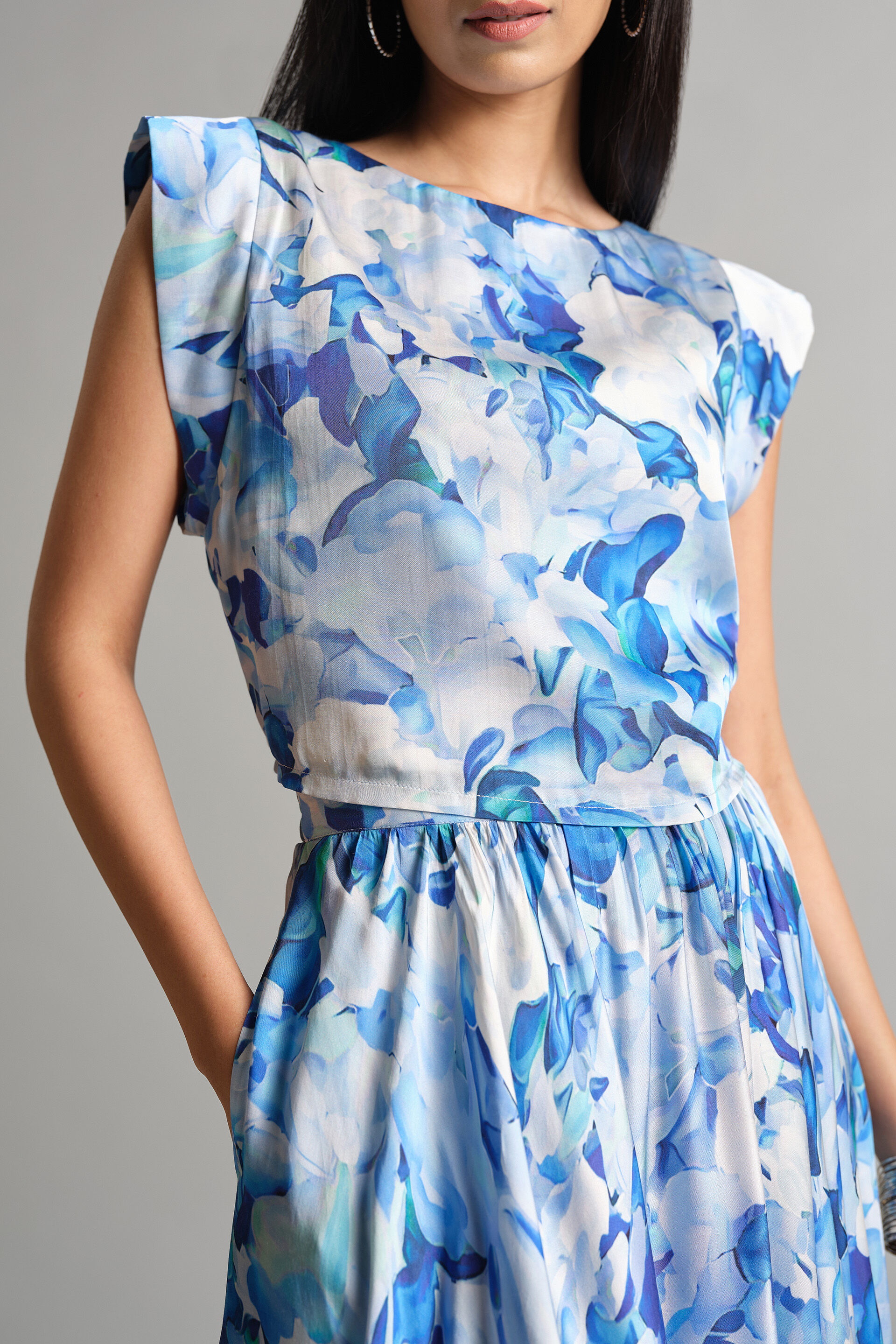 Blooming Blues Skirt Set, Blue, image 6