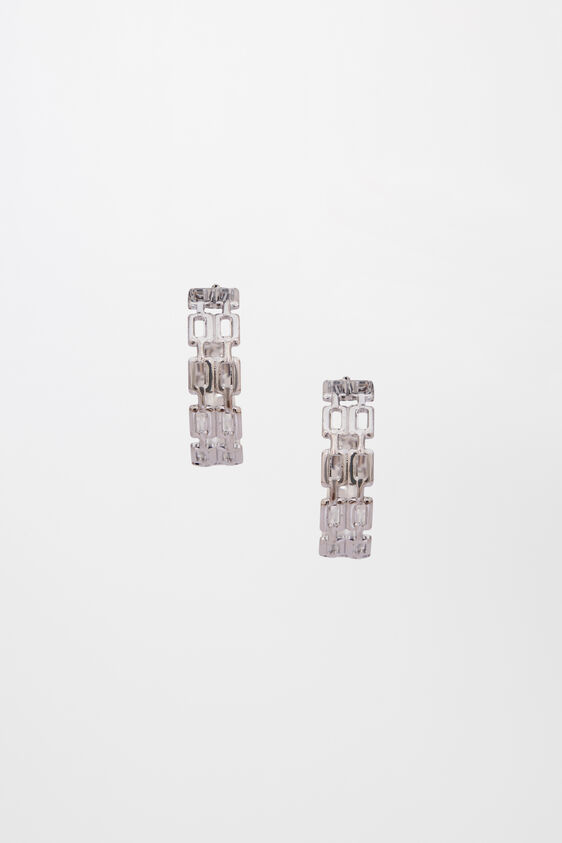 Silver Brass Earring, , image 1