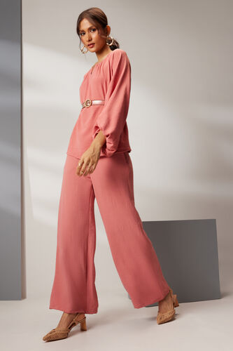 Solid Black Coord Set, Peach, image 3