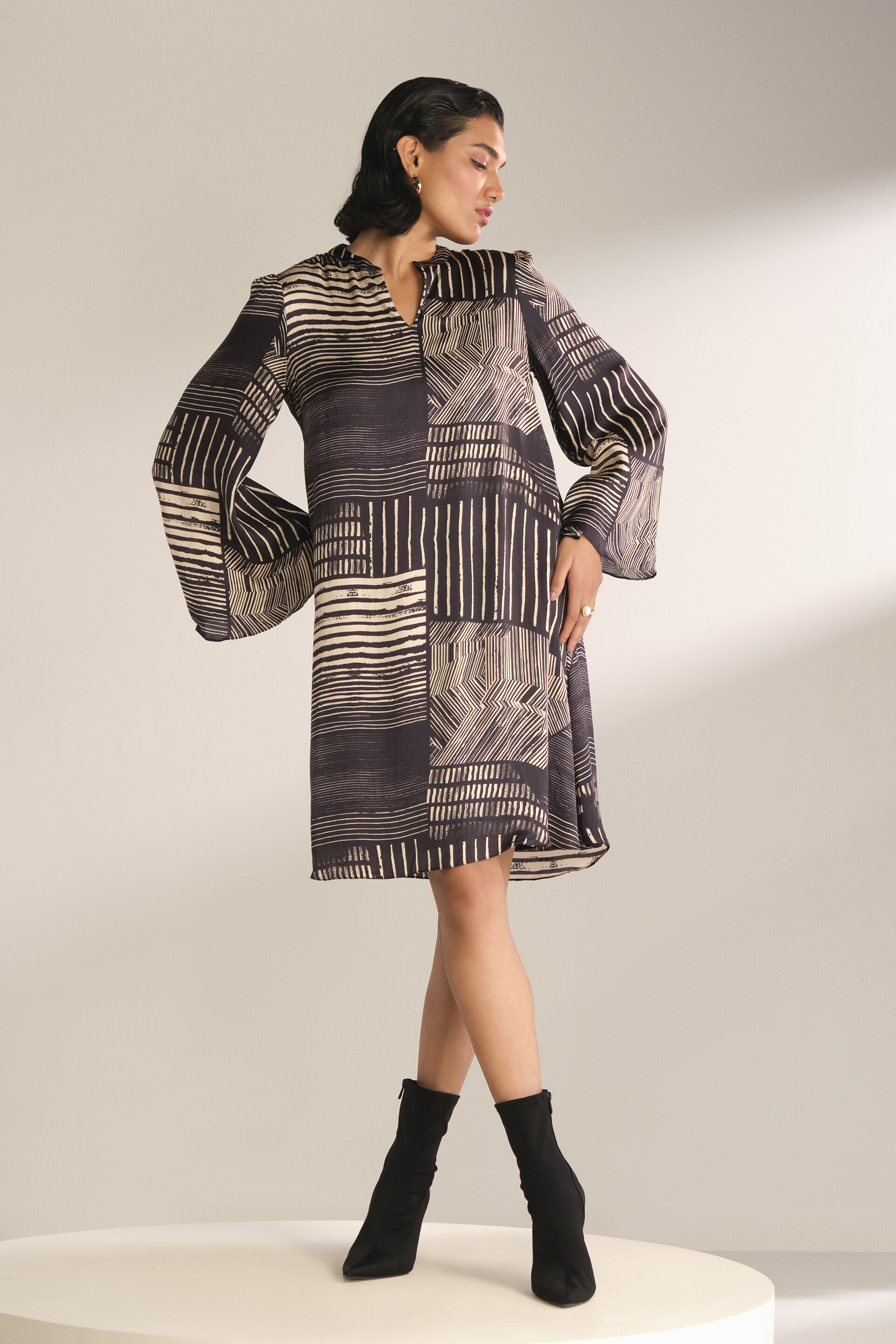 Shanda Modal Dress, Black, image 1