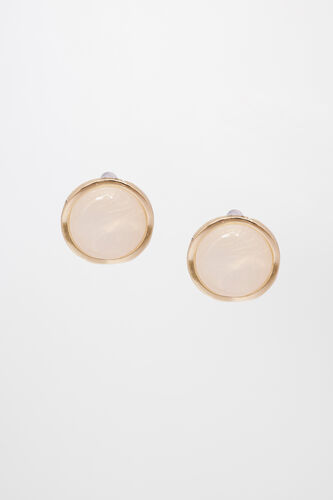 Off White Brass Earring, , image 1