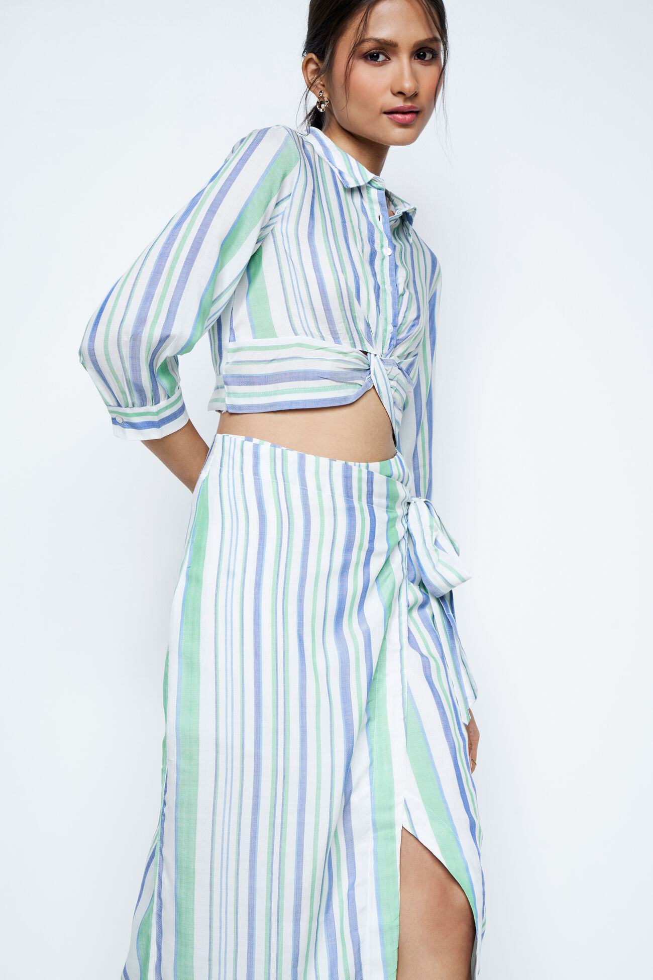 Stripe Express Skirt Set, Multi Color, image 6
