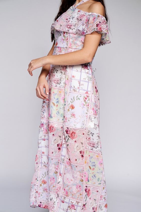 5 - Multi Floral Straight Gown, image 5