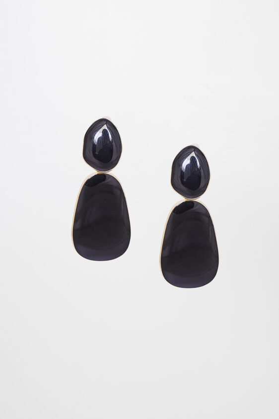 Black Brass Earring, , image 1