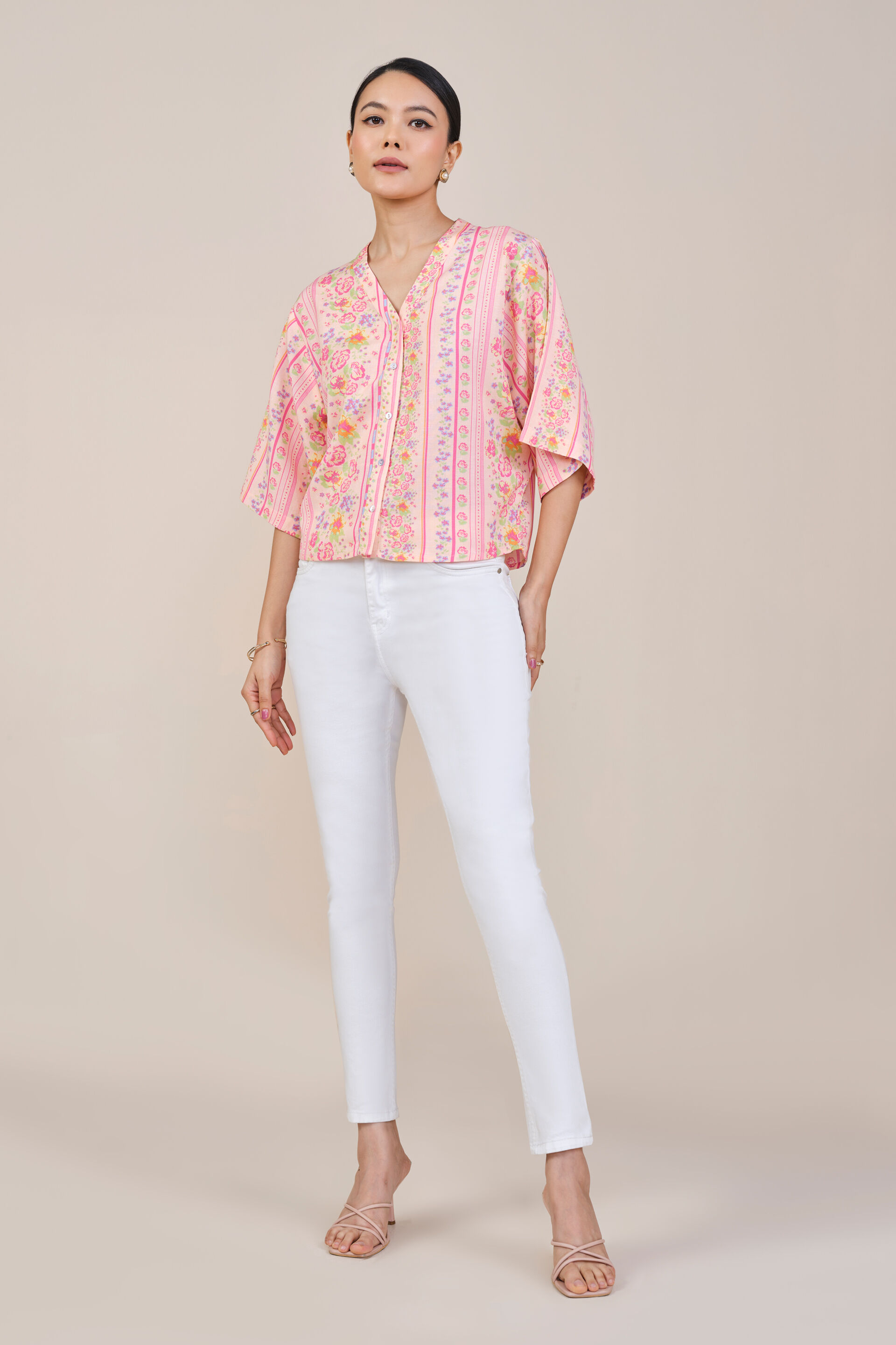 Peachy Vibes Top, Peach, image 2