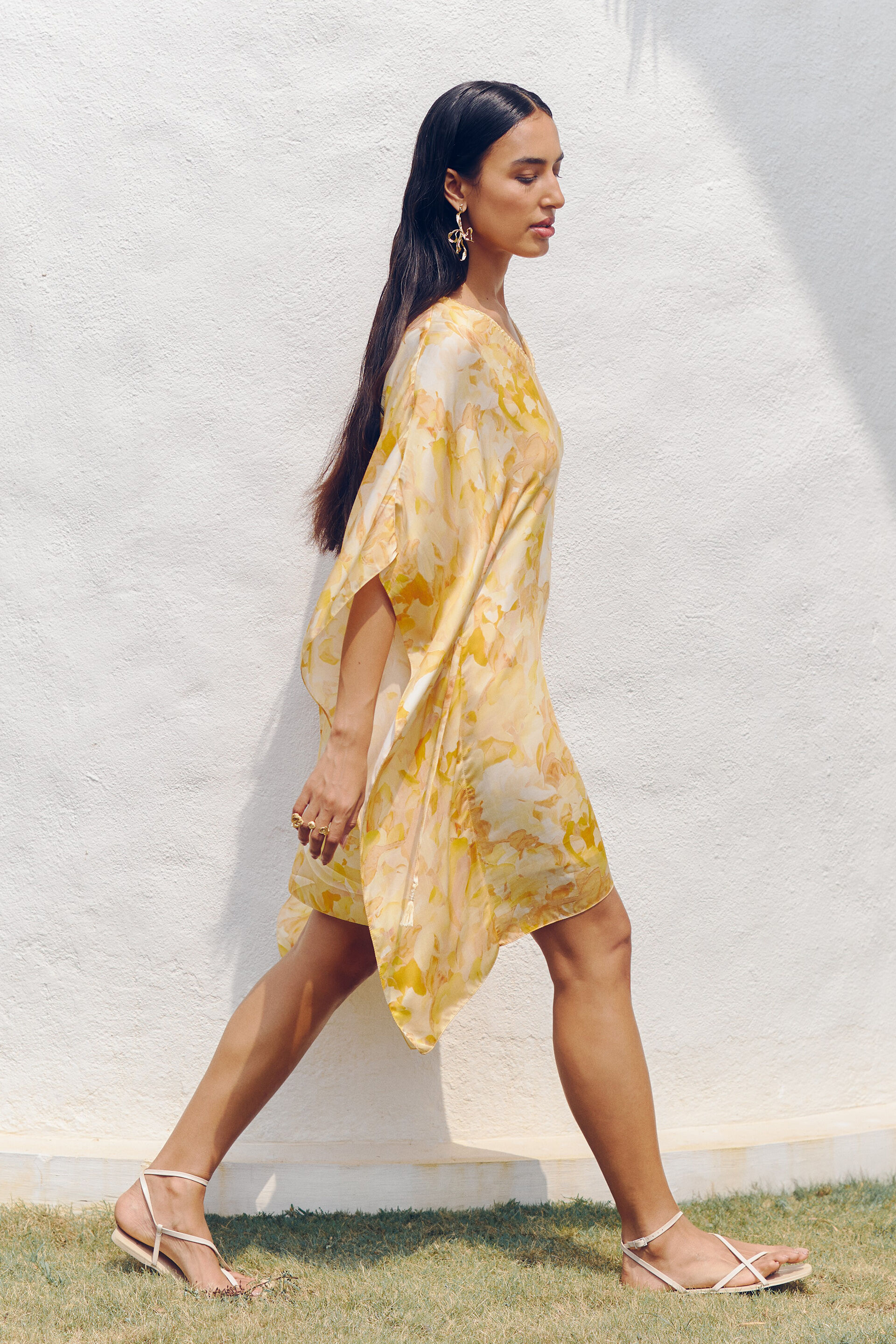 Summer Amaltas Dress, Yellow, image 5