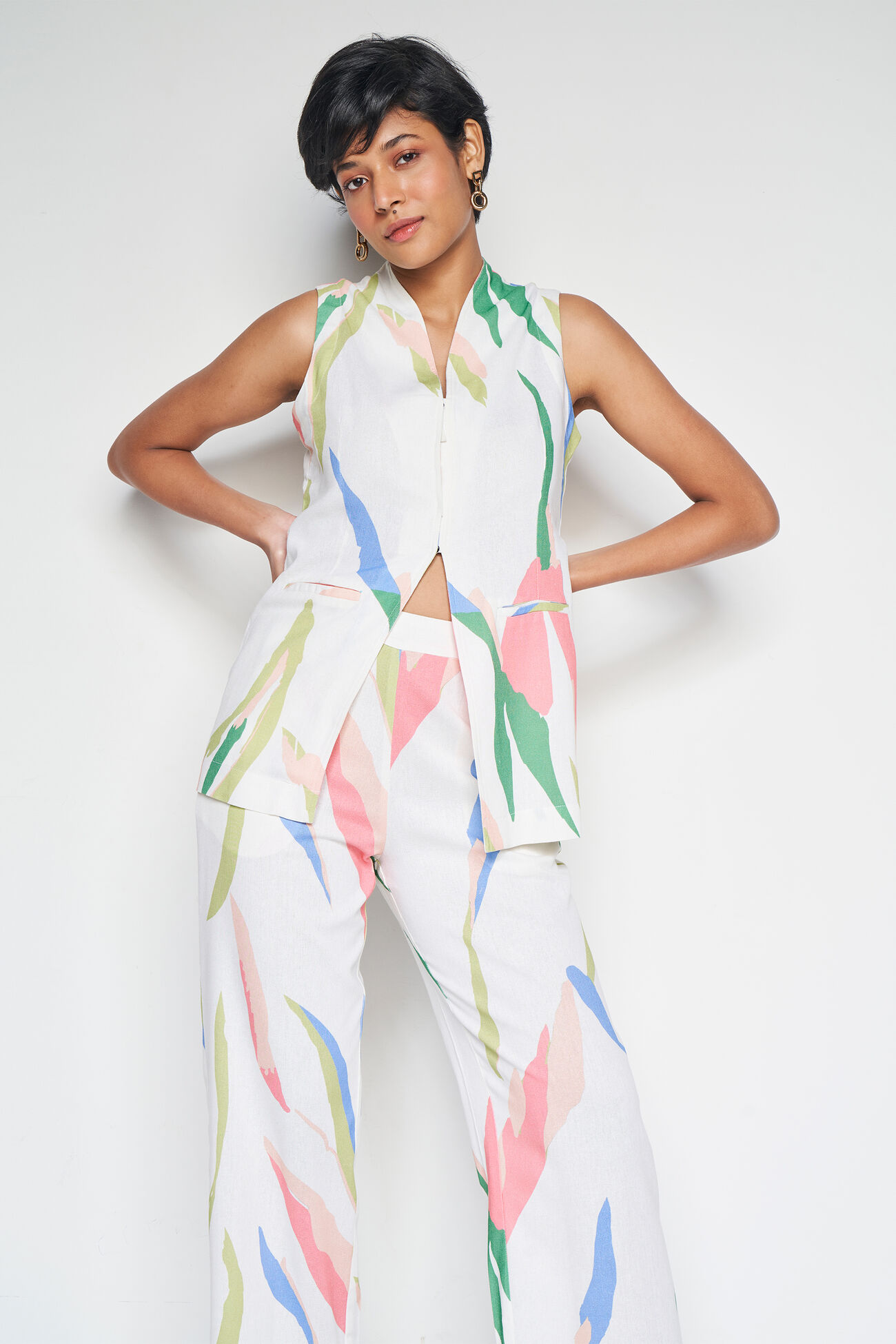 Stroke Of Style Co-ords Set, Cream, image 3