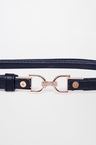 Black Polyurethane Belt, Black, image 2