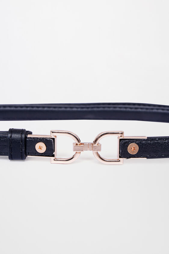 Black Polyurethane Belt, Black, image 2