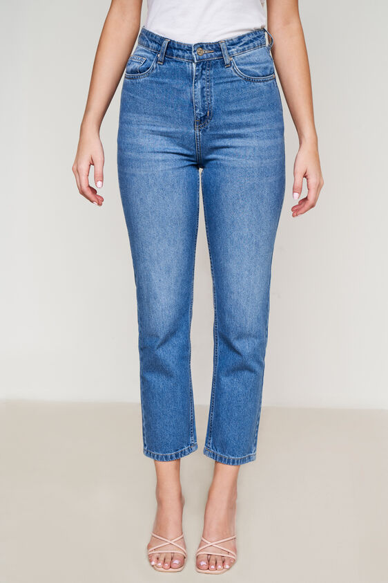 Light Blue Solid Tapered Bottom, Blue, image 1