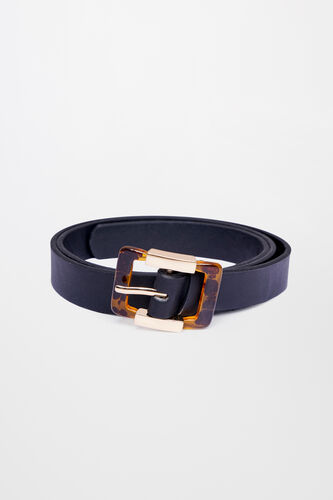 Black Polyurethane Belt, Black, image 1