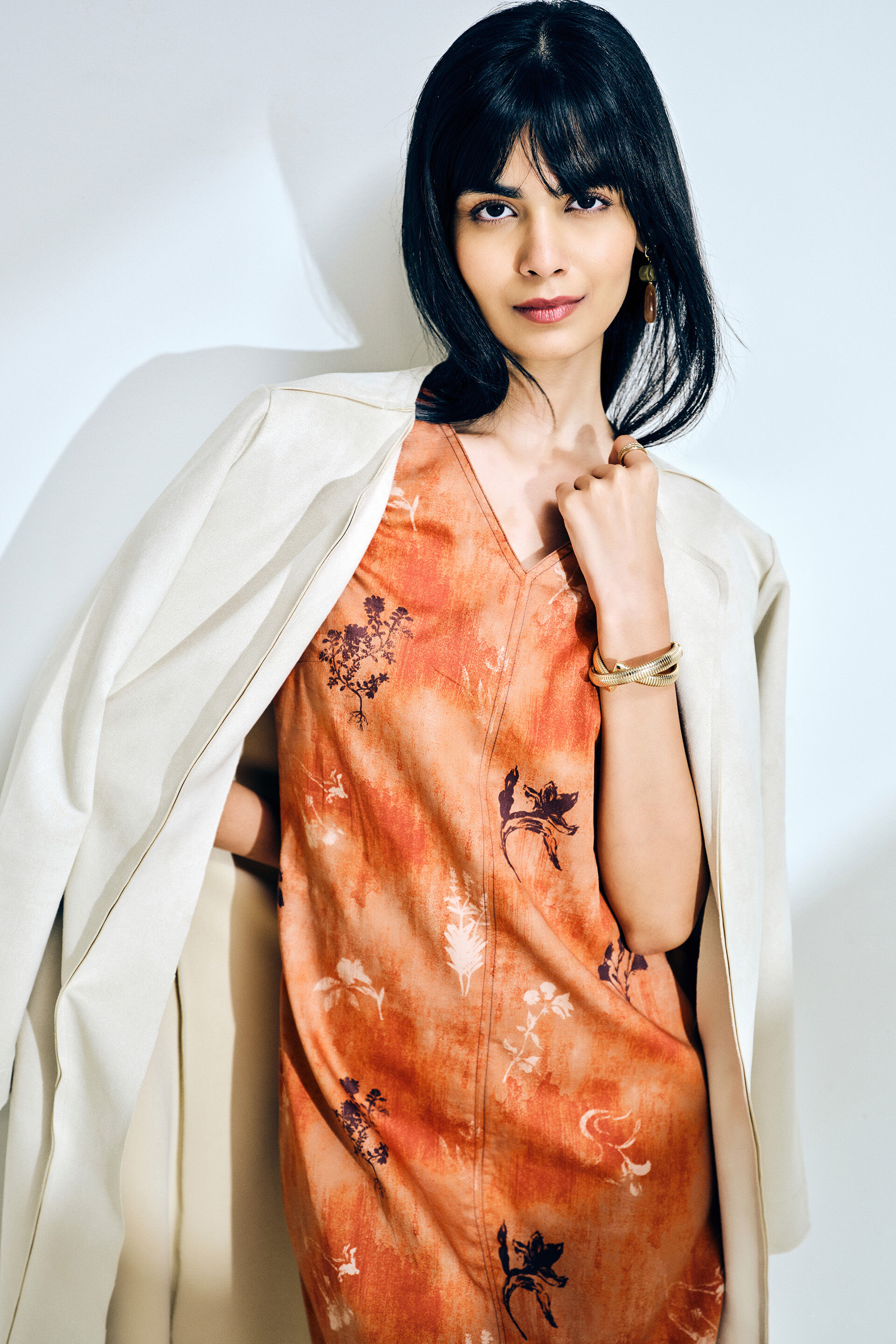 Sunset Story Dress, Orange, image 5