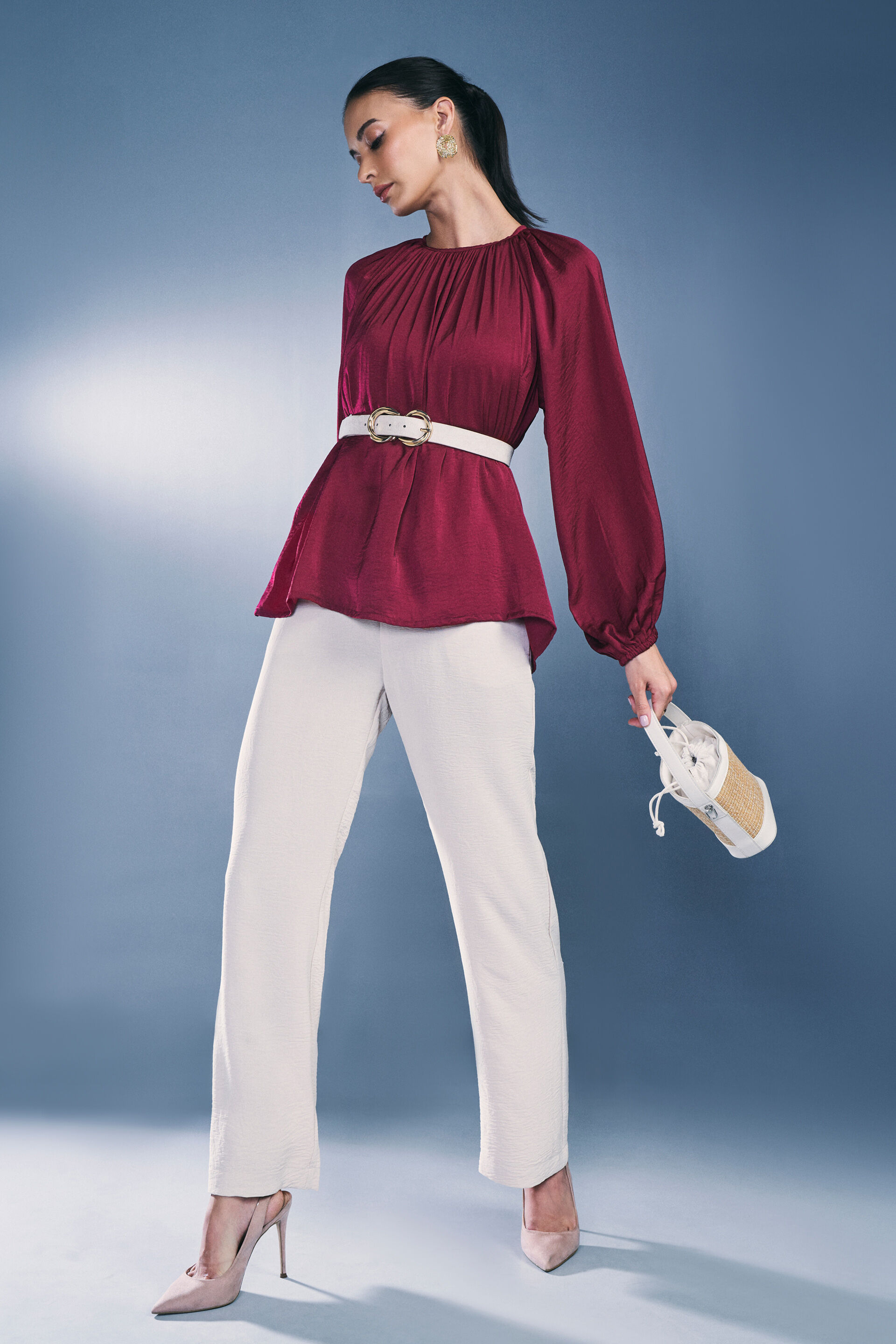 Luna Top, Red, image 3